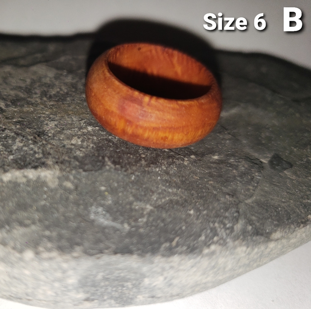 Wooden Ring Size 6